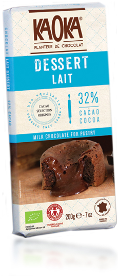 milk chocolate for pastry organic fairtrade