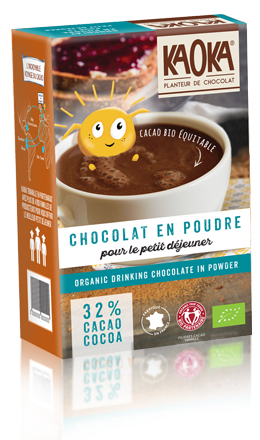 organic drinking chocolate powder