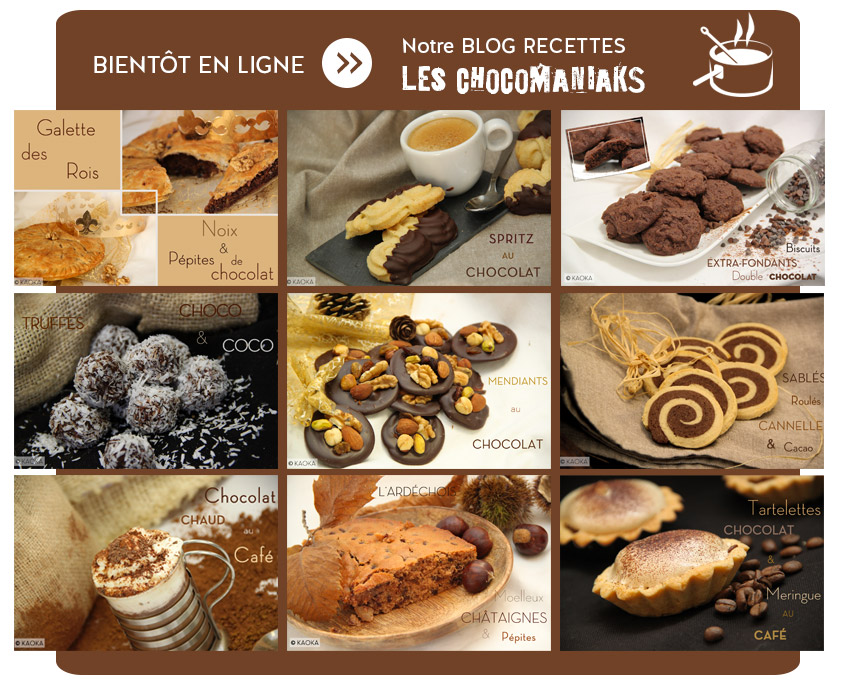 Notre BLOC RECETTES - LES CHOCOMANIAKS